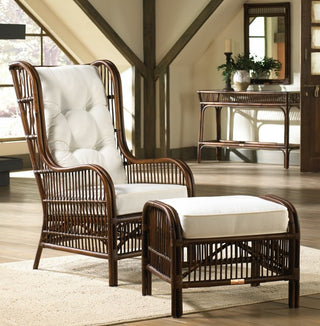 Bora Bora 2 PC Occasional Chair w/ottoman and cushions