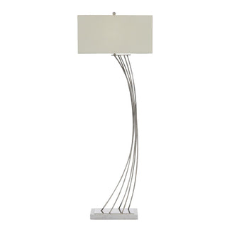 Cambered Nickel Floor Lamp JRL-10364