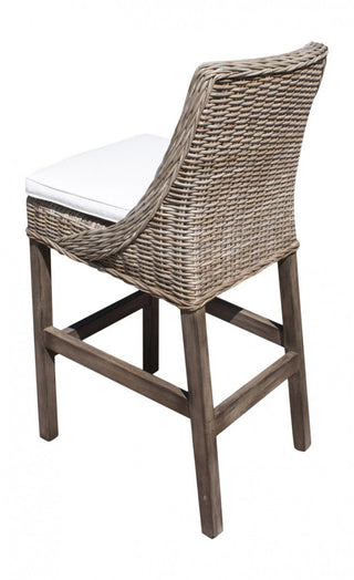 Exuma Barstool w/beige cushion