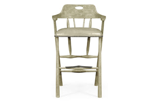 Smokers Style Grey Oak Bar Stool 495887-BS-GYO