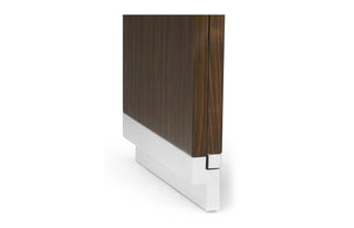 Campaign Style Dark Santos Rosewood Sliding Nesting Tables 500201-SAD