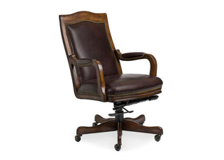 Maitland Smith Uph - GRADY SWIVEL TILT DESK CHAIR