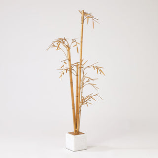 BAMBOO SCULPTURE-SILVER LEAF