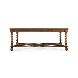 Jonathan Charles Small Square Coffee Table Oyster - Glass Top (Copy)