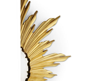 Jonathan Charles Small Wall Mirror Sunburst - Gold