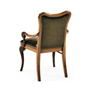 Jonathan Charles Burr Walnut "pangolin" Arm Chair