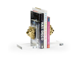 Lion Head Bookends (pair)