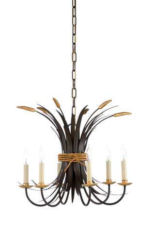 Wheat Chandelier - Bronze