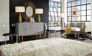 Otis Floor Lamp – Modern Wire Frame Design in Satin Black with Off-White Linen Shade