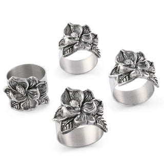 Magnolia Napkin Rings - set of 4