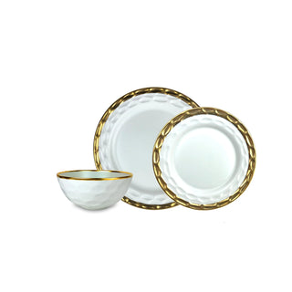 Truro Gold 3 Piece Set - Dinner, Salad, Bowl