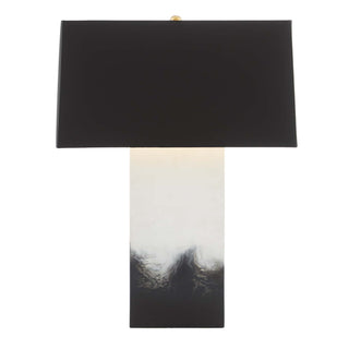 Shelby Lamp - Contemporary Black and White Resin Table Lamp