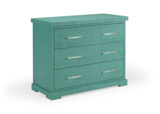 Clifton Side Chest with Raffia Finish - Modern Storage Piece