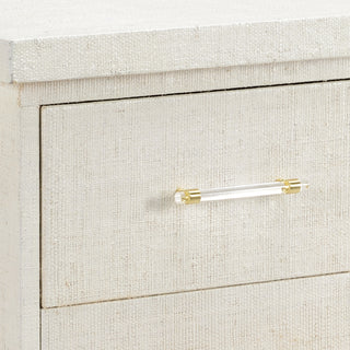 Clifton Side Chest with Raffia Finish - Modern Storage Piece