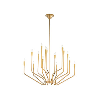 Aurelia Chandelier - Antique Brass 15-Light Elegance