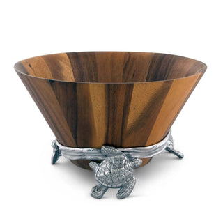 Sea Turtle Wood Salad Bowl