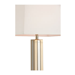 Gold Dust Floor Lamp – Polished Brass and Nickel Finish with Off-White Silkette Shade, 63” Tall Transitional Lighting with 3-Way Switch – Elegant Accent for Living Room or Bedroom