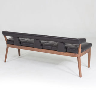 MODERNO BENCH-BLACK MARBLE LEATHER