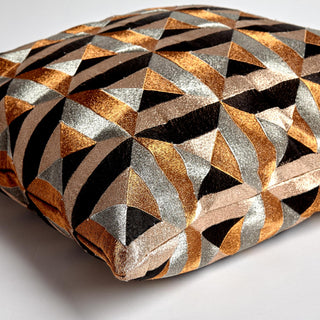 TRIANGLE MARQUETRY PILLOW