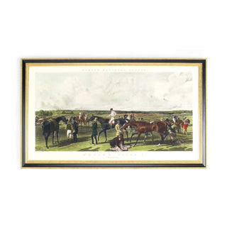 Fores Racing - Saddling Hand-Colored Engraving