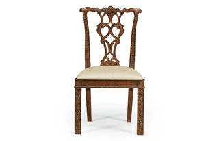 Chippendale Rococo Quatrefoil Side Chair