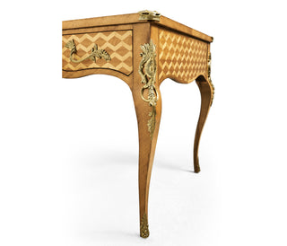 Satinwood And Marquetry Bureau Plat 494640-SAL