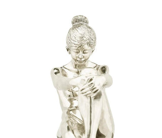 Jonathan Charles Nude Girl Figurine Bookends - White Brass