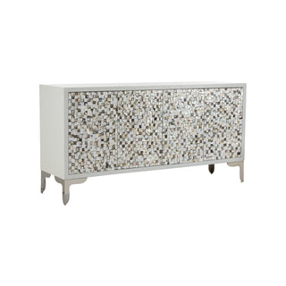 Anabela Mother of Pearl Cabinet – Exquisite Storage with Mother-of-Pearl Inlay and Iron Base