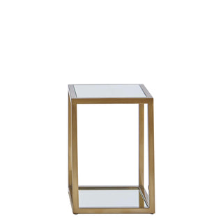 ESCHER PEDESTAL/PLANTER-BRASS