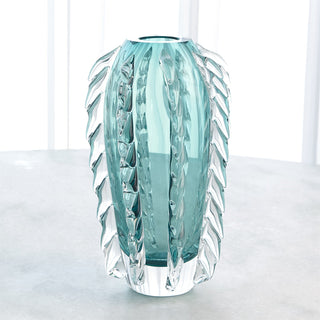 FRINGE VASE AZURE