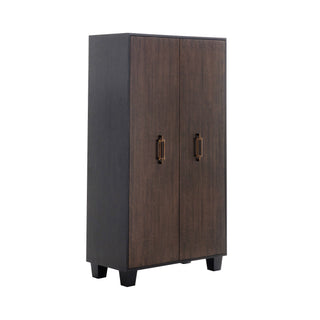 Magnus Cabinet - Oak Veneer with Sable Finish and Brindle Eucalyptus Veneer Doors