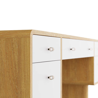 Saylor Desk - Oyster - Clean and Contemporary Workspace Essential