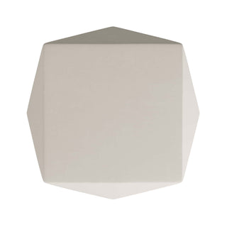 Rory Accent Table - Contemporary Faceted Design in Matte Ivory Concrete