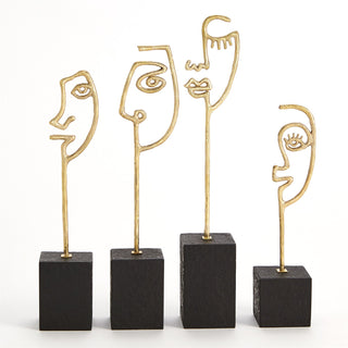 SCRIBBLE SCULPTURES-POLISHED BRASS