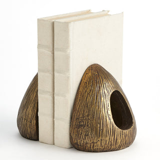 yurt Shaped Bookends-Bronze (set)