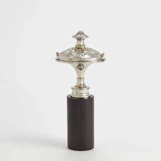 NEWEL CAP SCULPTURE-NICKEL