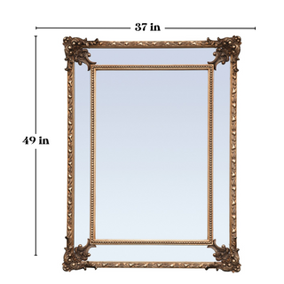 Antique Gold Baroque Mirror - Timeless Elegance for Your Home Decor Piece