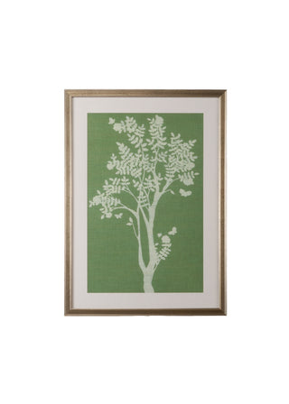 Tableau In Sage I & II – Antiqued Silver Framed Giclée Art Set