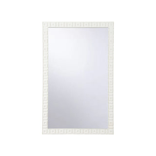 Lindsay Street Mirror - Geometric White Frame