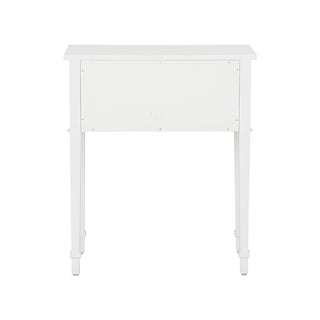 Pembroke Side Table - White with Mother of Pearl Details