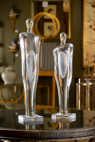 Silhouette Figure - Clear Glass Sculptures (Large & Small)