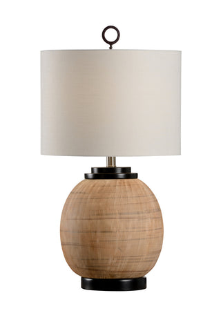 Wildwood Harmony Lamp – Hand-Etched Ceramic with Bronze Accents