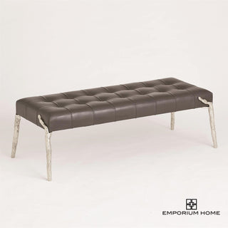 BRISTOL BRANCH BENCH-GRAPHITE LEATHER