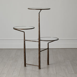 UNITY PEDESTAL W/GLASS-BRONZE