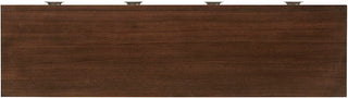 Macarthur Park Glenroy Sideboard – Walnut, Faux Shagreen & Stainless Steel