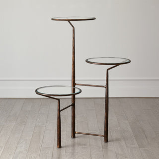 UNITY PEDESTAL W/GLASS-BRONZE