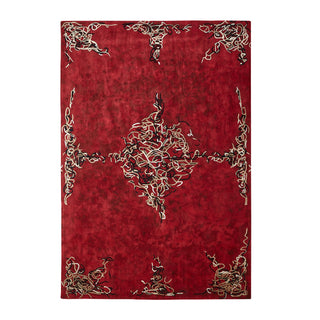 PARLOR RUG-DEEP RED-REDUCED 70%