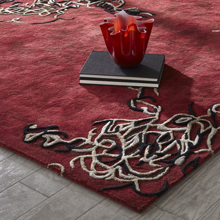 PARLOR RUG-DEEP RED-REDUCED 70%