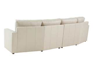 Ashbury Ivory Leather Sectional