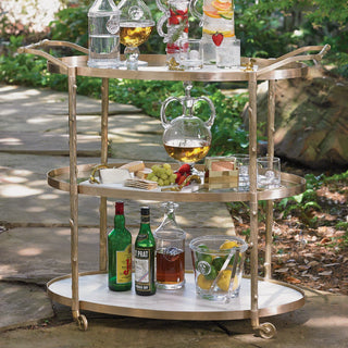 ARBOR BAR CART-BRASS